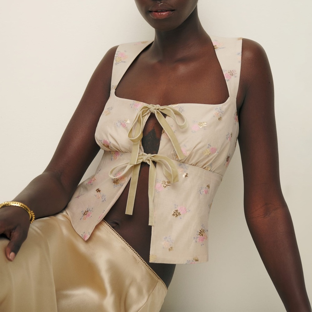 REFORMATION AZALEA TOP - Picture 4 of 9
